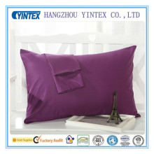 100% Cotton Pillow Case for Hotel Pillow Shams and Satin White Pillow Cover